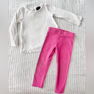Ribbed basics set long sleeve outfit by Cynthia Rowley 18-24 months